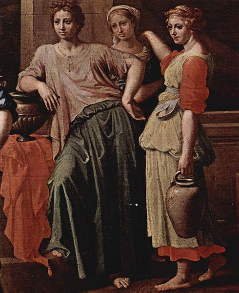 Nicolas Poussin Eliezer et Rebecca oil painting picture